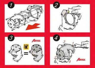 DEVİRDAİM (SU POMPASI) EXPERT JUMPY SCUDO P406 P306 XSARA P806 EVASION PARTNER BERLİNGO XUD9 (96 00) CAP:70.5MM resmi