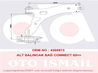 SALINCAK SAĞ TRANSİT-TOURNEO CONNECT 1.8 16V-1.8DI-1.8TDCI 02 resmi