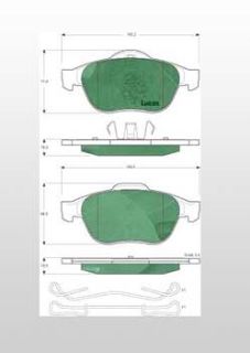 DİSK BALATA ÖN AP1493 LAGUNA-II MEGANE-II 1.6-16V 1.8-16V 1.9 CDI (AP1565) resmi