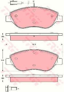 DİSK BALATA ÖN AP1509 EGEA (09-) STILO BRAVO (04-) 1.9 JTD KABLOLU resmi