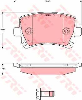 DİSK BALATA ARKA AP1576 CADDY-III TOURAN PASSAT (05-) 1.6 FSI 1.9 TDI resmi