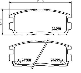 DİSK BALATA ARKA AP1741 CAPTIVA (07-) ANTARA resmi