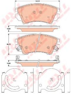 DİSK BALATA ÖN AP1808 INSIGNIA (08-) 2.0 17 JANT resmi