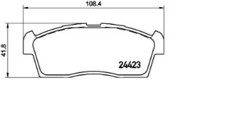 DİSK BALATA ARKA AP3395 İ10 1.1 CRDI (07-) resmi