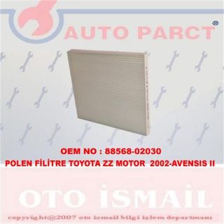 POLEN FİLTRESİ COROLLA 1.4D-1.4VVTİ-1.6VVTİ-2.0D 02 AVENSIS 1.6-1.8-2.0-2.0D 03 resmi