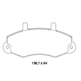 ÖN BALATA FORD TRANSİT T12 2.0 2.5 DI 2.5TD 2.5 TDİ 88-03.00 ÇAP 138.8- 64 -18.8 resmi