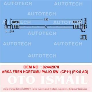 ARKA FREN HORTUMU PALİO SW CP11 PK:5 AD 21108 resmi