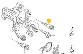 FREN MÜŞÜRÜ SEAT TOLEDO İBİZA CORBOBA AUDI A3 SKODA OCTAVIA VW CADDY PASSAT POLO resmi