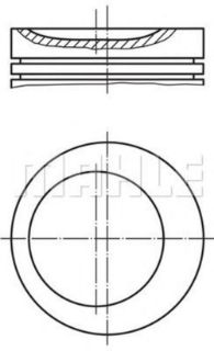 PİSTON 86.00MM STD ASTRA F VECTRA A 2.0I 88- C20NE C20NZ resmi