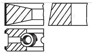 SEGMAN 88.60mm 0.60 DUCATO 2.3 JTD 02- F1AE0481C (EURO 3) resmi