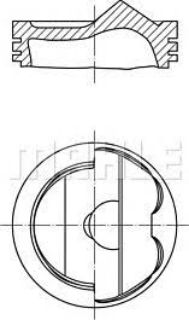 PİSTON 77.01MM 0.50 GOLF V PASSAT TOURAN 1.6 FSI 03- BLF BAG BLP resmi