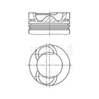 PİSTON 81.01MM STD LT35 CRAFTER 2.5 TDI 06- BJL BJM CECA CECB   (163 PS) resmi