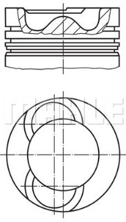 PİSTON 81,00MM STD BJL BJM CRAFTER 2.5 TDI resmi