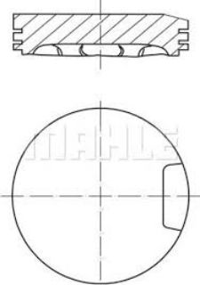 PİSTON 81.51MM 0.50 GOLF IV BORA PASSAT 1.8T 97- AGN BAF ADR APT (125 PS) resmi