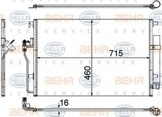 KLIMA RADYATÖRÜ (715X460X16) (MANUEL) SPRINTER 3.5 T CRAFTER 06- M 271.951 (İN:AC553001S) resmi