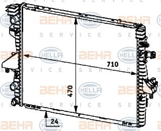 SU RADYATÖRÜ (710X468X32) T5 1.9 2.0 TDI 03-11 BRR AXB  (İN:CR585000S) resmi