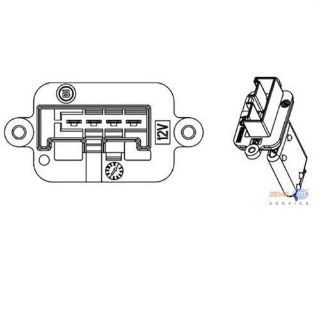 KALORIFER REZİSTANSI MERİVA 1.3 CDTI 1.4 16V 1.6 1.7 CDTI  1.8 03-10 Z14XEP Z16XE İ13DT Z13DT İ17DT Z17DT (ENO:9ML351332221) resmi