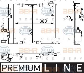 KLİMA KÖNDENSERİ ASTRA G-ZAFİRA 98-02 1.7DTI-1.7CDTI-2.0DI-2.0DTI-2.2DTI 380X370X20 resmi