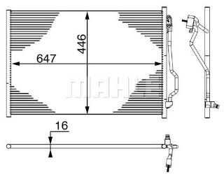 KLIMA RADYATÖRÜ (600X900) MB W221 / W216 (ENO:8FC351000391) resmi