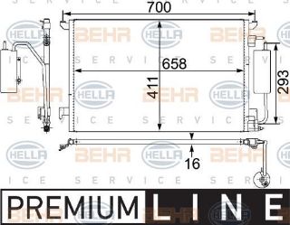 KLIMA RADYATÖRÜ (135X860) OPEL VECTRA C / SIGNUM (ENO:8FC351302591) resmi