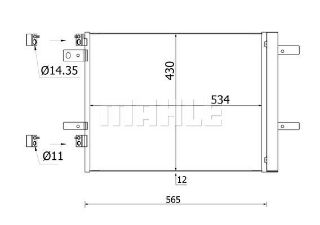 KLIMA RADYATORU 3008 II-308 II-5008 II-508-EXPERT IVPARTNER-C4 PICASSO-JUMPY IV-BERLINGO DW10 525×436×16 resmi