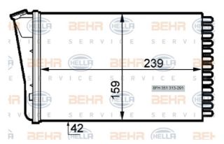 KALORİFER RADYATÖRÜ OMEGA B 239X159X42 resmi