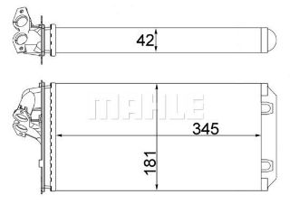 KALORIFER RADYATÖRÜ (200X435) MERCEDES-BENZ VİTO (ENO:8FH351308434) resmi