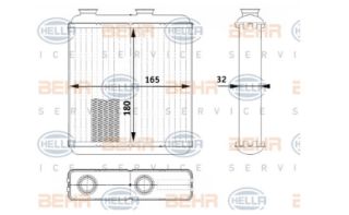 X KALORİFER RADYATÖRÜ OPEL MERİVA 1.4-1.6-1.3CDTI-1.7DTI-1.7CDTI 03-10 resmi