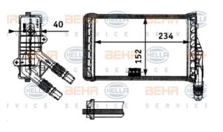 KALORİFER RADYATÖRÜ KNG-KNG EXPRESS 1.4-1.6 16V-1.5 DCI-1.9DTI-1.9DCI 234X152X40 resmi