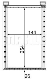 KALORIFER RADYATÖRÜ (240X300) BMW 1ER E81 (ENO:8FH351331734) resmi