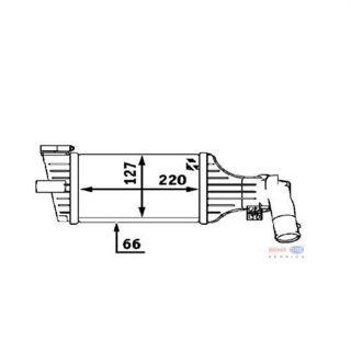 TURBO RADYATÖRÜ (220X127X66) ASTRA G  1.7 DTI 1.7 CDTI  2.0 DTI  99-05 İ17DT  Z17DTL X20DTH İ20DTH   (ENO:8ML376723181) resmi