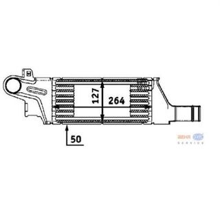 TURBO RADYATÖRÜ CORSA C COMBO C  İ17DT İ17DTL   1302113 (ENO:8ML376723201) resmi