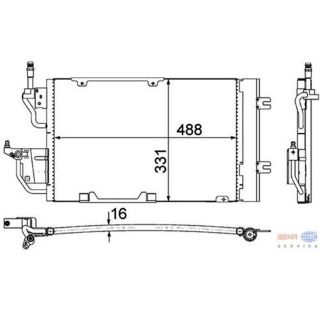 KLIMA RADYATORU (OPEL:ASTRA H / ZAFIRA ) resmi