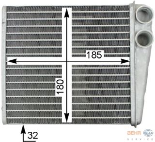 KALORİFER RADYATÖRÜ BM GOLF5-GOLF6-JETTA-CADDY-A3-LEON 04-13 resmi