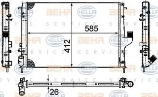 SU RADYATOR ( DACIA : LOGAN-DUSTER-LOGAN MCV 1.6 16V / SANDERO  1.5DCI ) resmi