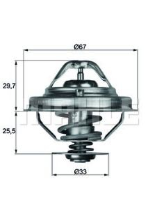 TERMOSTAT OMEGA B 2.5 TD-TDİ 94-03 -GALAXY 2.8 İ V6 95-06 -BMW 318-325-525-725 80C resmi