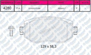 ÖN  FREN BALATASI MEGANE IV (H4M)1.2 TCE 1.5 DCI 2016> resmi