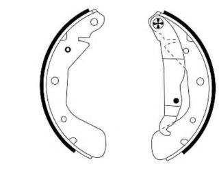 PABUÇLU BALATA BS21018 ASTRA-F (91-98) COMBO (99-01) CORSA-B (88-93-) resmi