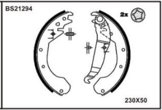 PABUÇLU BALATA BS21294 COMBO-B (94-01) KADETT-E (84-94) REKORD-E (77-86) resmi