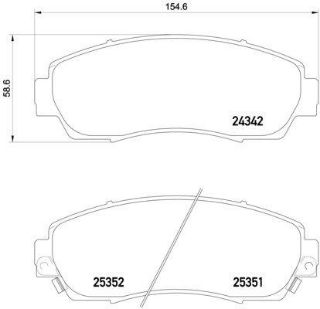 ÖN  FREN BALATASI HONDA CRV IV 2.2 - DTEC 4WD 12> CR-V RE6 resmi