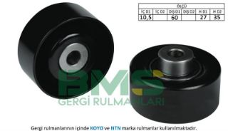 ALTERNATÖR GERGİ RULMANI FORD TOURNEO CONNECT 1.8 TDCİ YD18 resmi