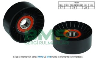 ALTERNATÖR GERGİ RULMANI CRAFTER 2.5 TDI 06 BJK-BJM KANALSIZ 75MM resmi