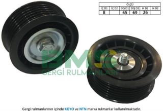 ALTERNATÖR GERGİ RULMANI BRAVO II-PUNTO 1.6 MTJ-2.0 DMTJ 08 DELTA III-MUSA 1.8 08 70X65X26X8 resmi