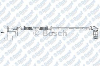 TEKERLEK DEVİR SENSÖRÜ  ÖN  MERCEDES A SERISI 168 KASA VANEO 414  -08.2005 resmi