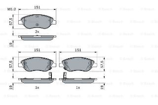 DİSK BALATA TİPO 16  TİPO 16 HATCHBACK  TİPO 16 STATION W resmi