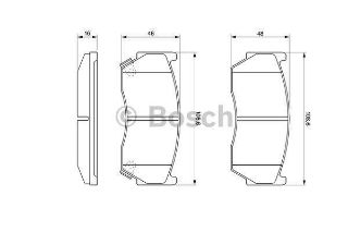 ÖN BALATA DİSK NİSSAN ALMERA 95-00 SUZUKİ BALENO 99-07 GDB3180 resmi