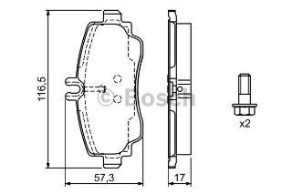 FREN BALATASIÖN A SERİSİ A140 A160 A170 A190 A210 W168 GDB1292 resmi