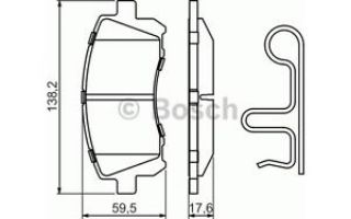 ÖN BALATA SUBARU FORESTER 2.0-2.0T 97-02 -LEGACY II 2.5I 4WD 96-99 0986TB2327 resmi