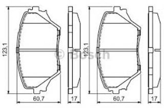 ÖN BALATA RAV 4 II 1.8 VVTI-2.0VVTI-2.0 D-4D 4WD 00 11.05 resmi