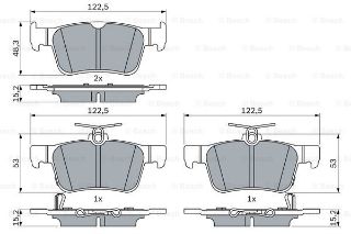 FREN BALATASI HONDA CİVİC HATCHBACK; CİVİC SEDAN HON43022TBAA02; HON43022TGNG02 resmi